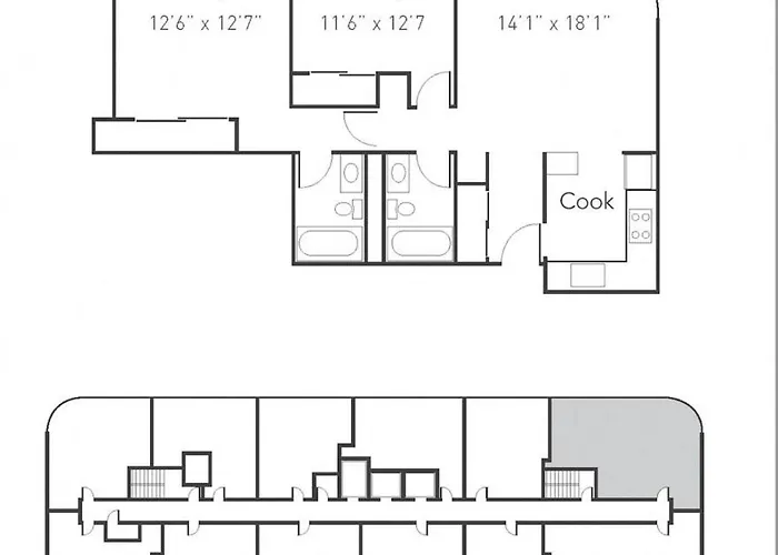 Mich Ave, Downtown, Grant Park 2bd-2ba #23 Appartement Chicago